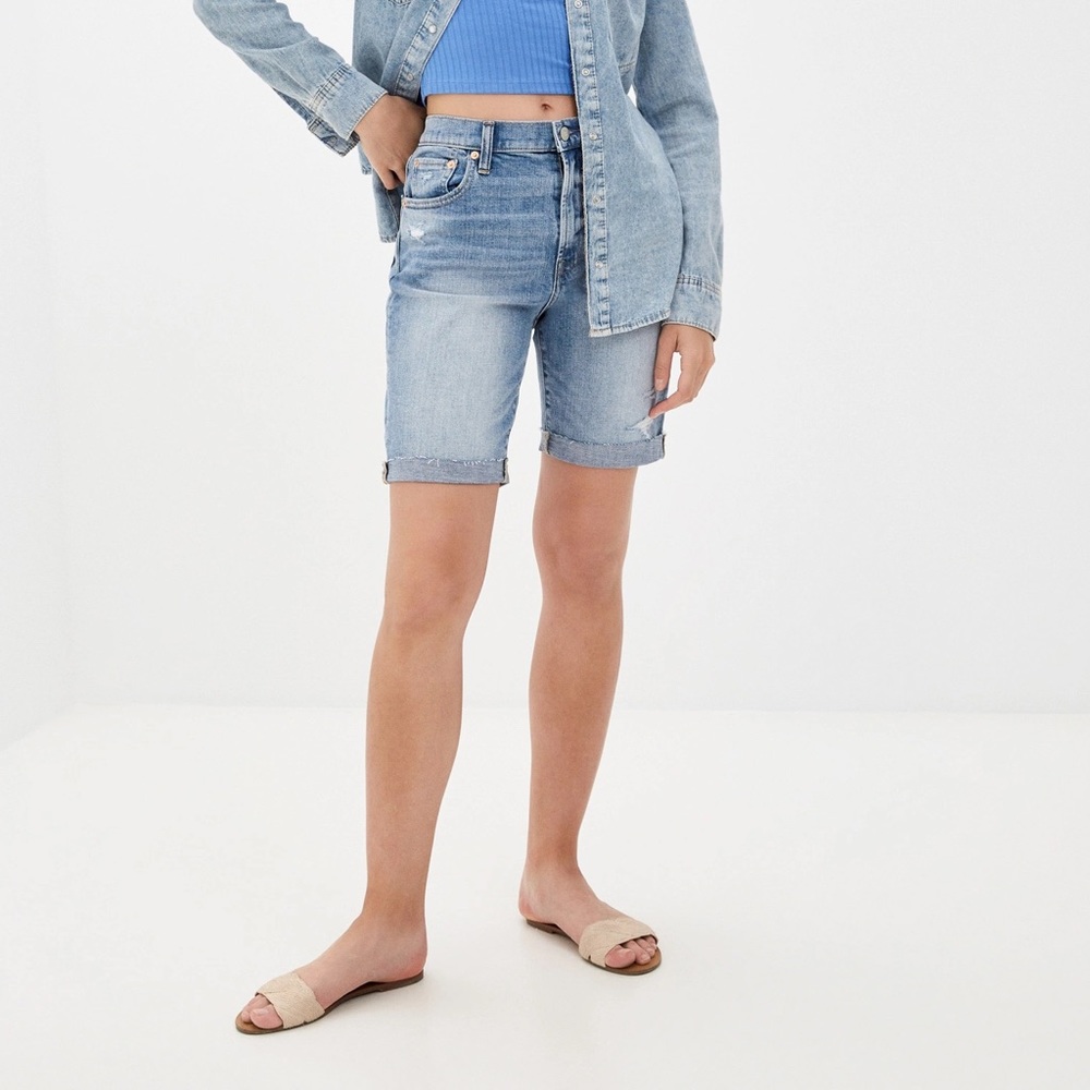 GAP BERMUDA HIGH RISE SHORTS - Picture 2 of 5
